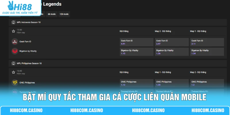 Cá Cược Liên Quân Mobile Với 3 Loại Hình Kèo Hot Nhất 1 Bật mí quy tắc tham gia cá cược Liên Quân Mobile