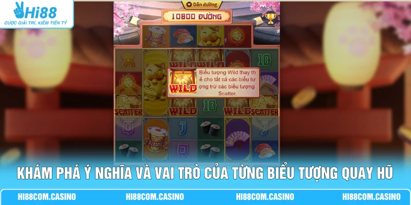 Neko May Mắn Hi88 Bùng Nổ Trải Nghiệm Slot Game Đỉnh Cao 2 Khám phá ý nghĩa và vai trò của từng biểu tượng quay hũ
