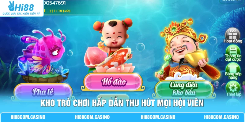 BG Bắn Cá | Khám Phá 3 Ngư Trường Săn Hũ Lớn 500 Triệu 3 Kho trò chơi hấp dẫn thu hút mọi hội viên
