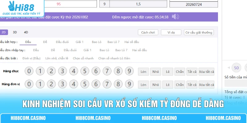 Hướng Dẫn Chơi VR Xổ Số Rinh Ngay 50 Triệu Đồng Cực Dễ 3 Kinh nghiệm soi cầu VR xổ số kiếm tỷ đồng dễ dàng