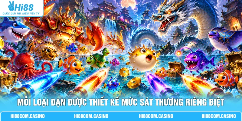 BSP Bắn Cóc Vàng - 3 Bí Kíp Xả Đạn Săn X8800 Xu Thưởng 2 Mỗi loại đạn được thiết kế mức sát thương riêng biệt