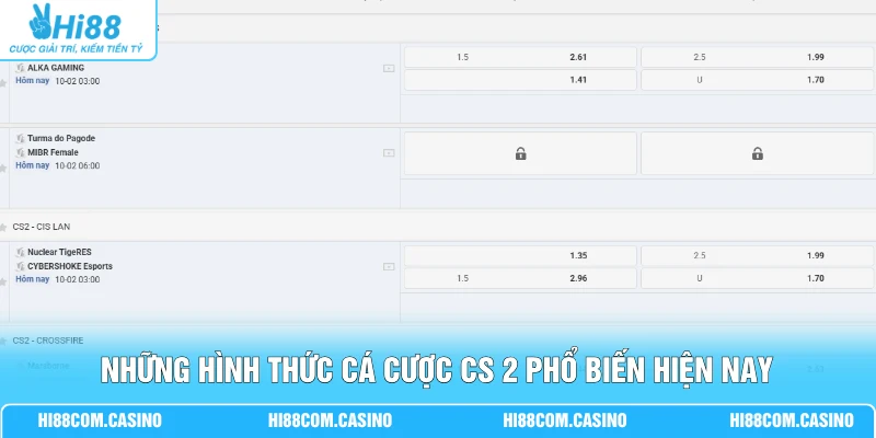 Cá Cược CS 2 - Hướng Dẫn Luật Và Kèo Cược Chi Tiết Tại Hi88 3 Những hình thức cá cược CS 2 phổ biến hiện nay