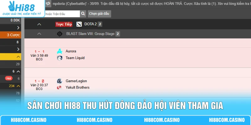 Cá Cược Dota2 - Nắm Vững 4 Quy Tắc Giúp Đặt Kèo Hiệu Quả 1 Sân chơi Hi88 thu hút đông đảo hội viên tham gia