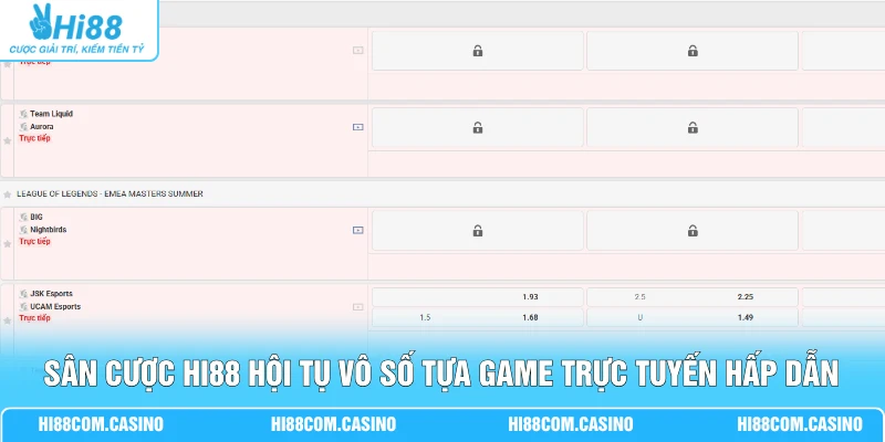 Cá Cược E-Sports - Trải Nghiệm 4 Trò Chơi Điện Tử Hấp Dẫn 2 Sân cược Hi88 hội tụ vô số tựa game trực tuyến hấp dẫn