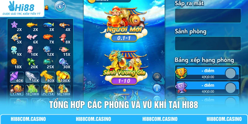 Bí Kíp CQ9 Bắn Cá Một Lần - Mẹo Hay Săn Boss Thưởng Lớn 2 Tổng hợp các phòng và vũ khí tại Hi88