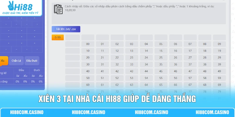 Lô Xiên Là Gì? Hướng Dẫn Thể Loại, Cách Tính Tiền Chuẩn 2 Xiên 3 tại nhà cái Hi88 giúp dễ dàng thắng